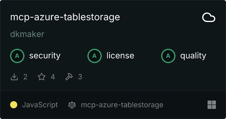 mcp-azure-tablestorage MCP server