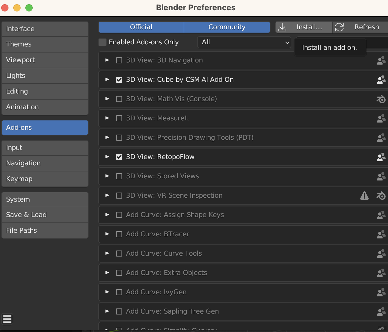 Blender Preferences 2