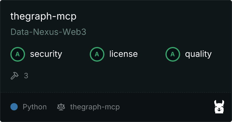 TheGraph Server MCP server