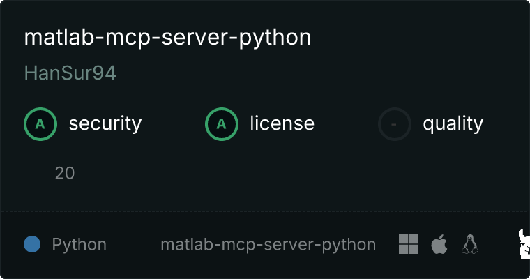 MATLAB MCP server MCP server