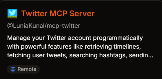 Twitter MCP Server