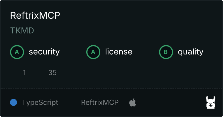 ReftrixMCP MCP server