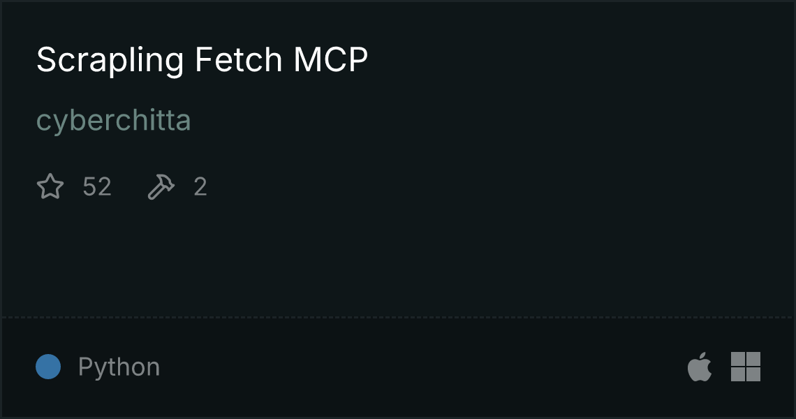 Inspect | Scrapling Fetch MCP | Glama