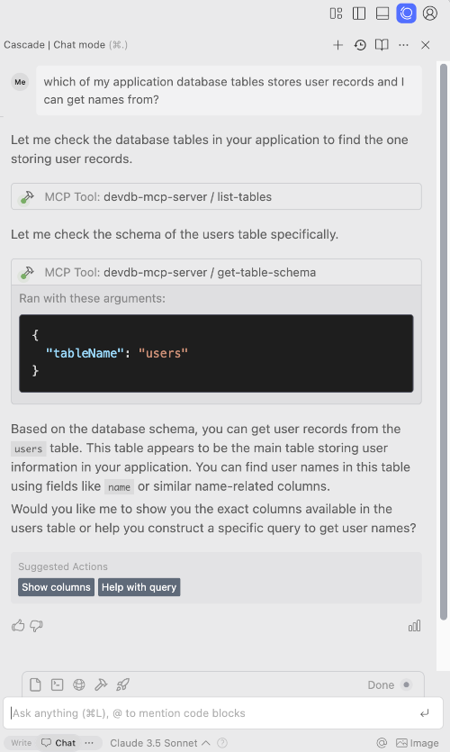 MCP Usage