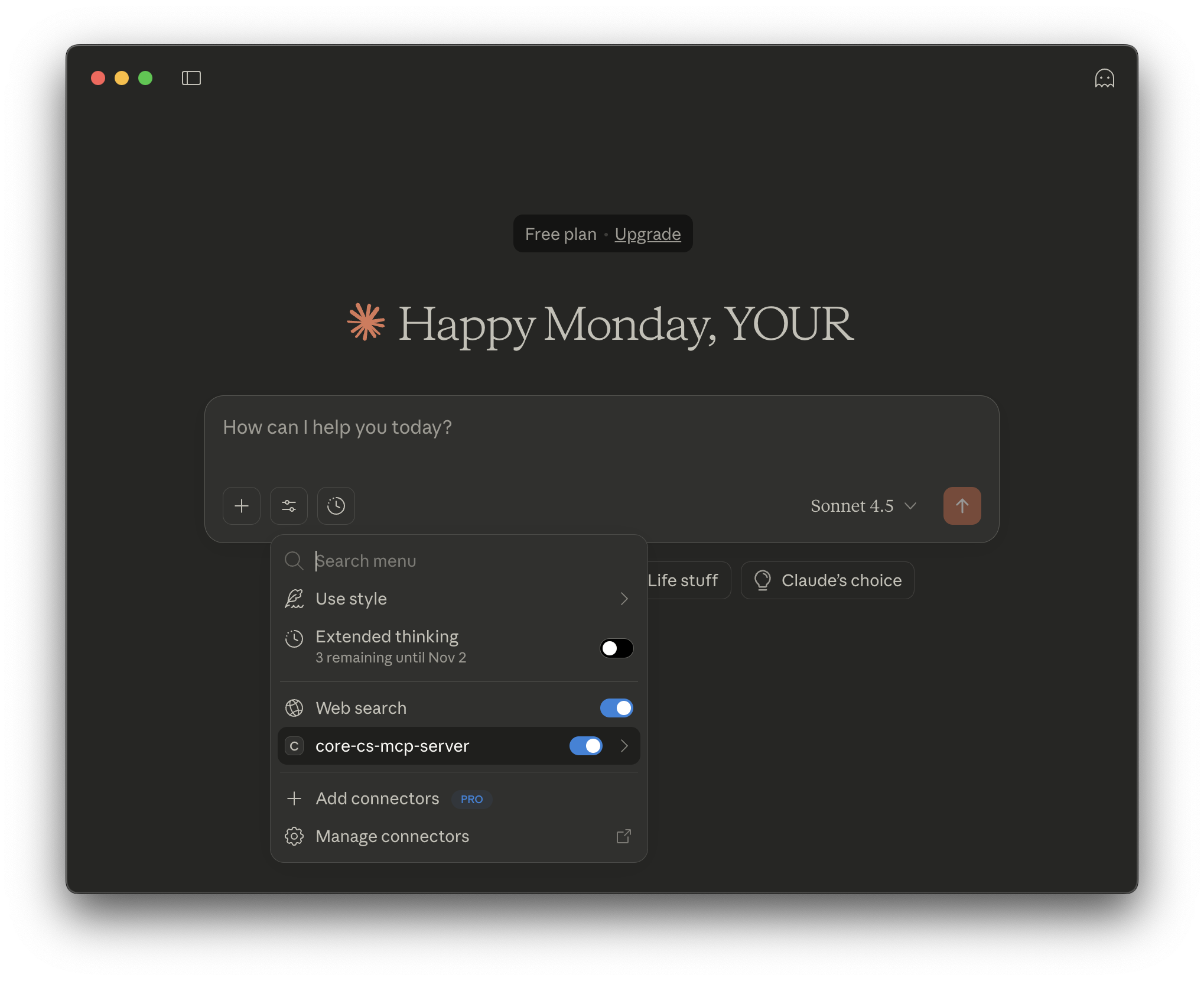 Screenshot showing MCP Servers