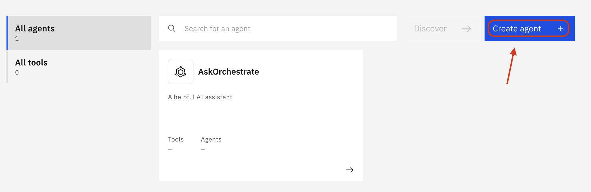 Create an agent