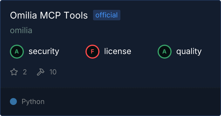 Omilia Tools MCP server