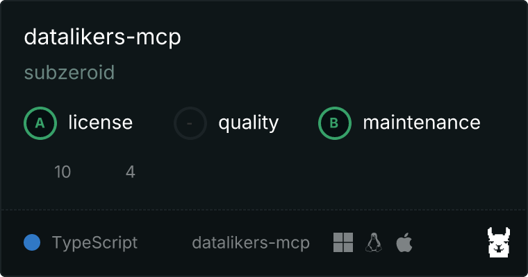 DataLikers MCP server