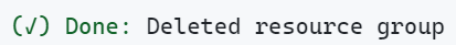 resources deleted
