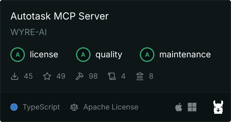 Autotask MCP server