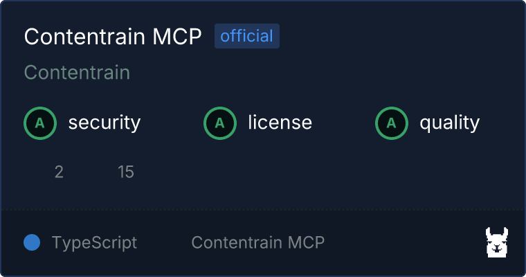 Contentrain MCP server
