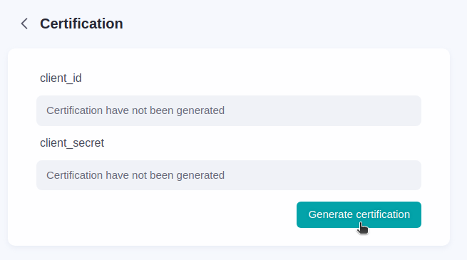 Generar Certificación