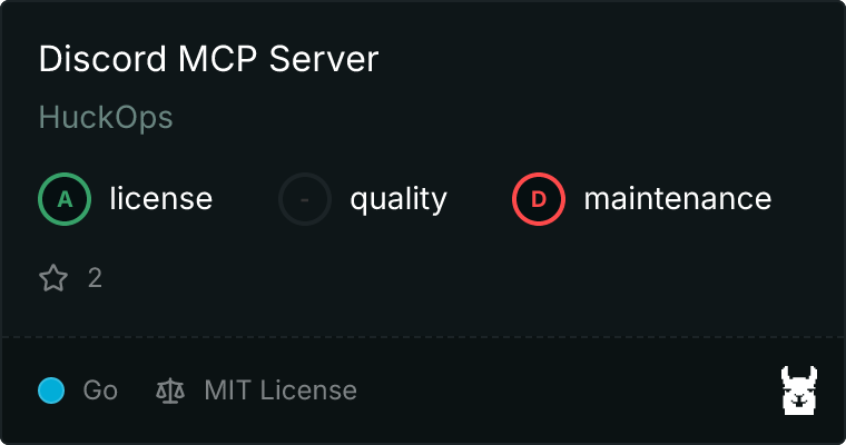 Discord Server MCP server