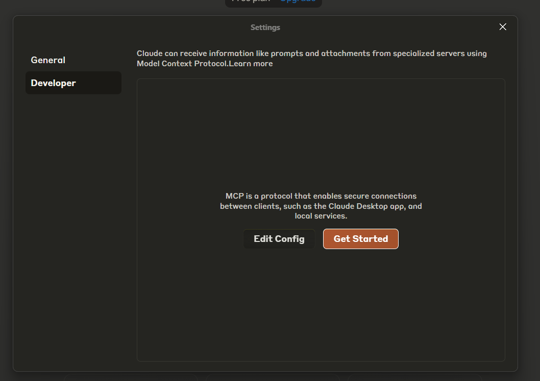 view developer settings