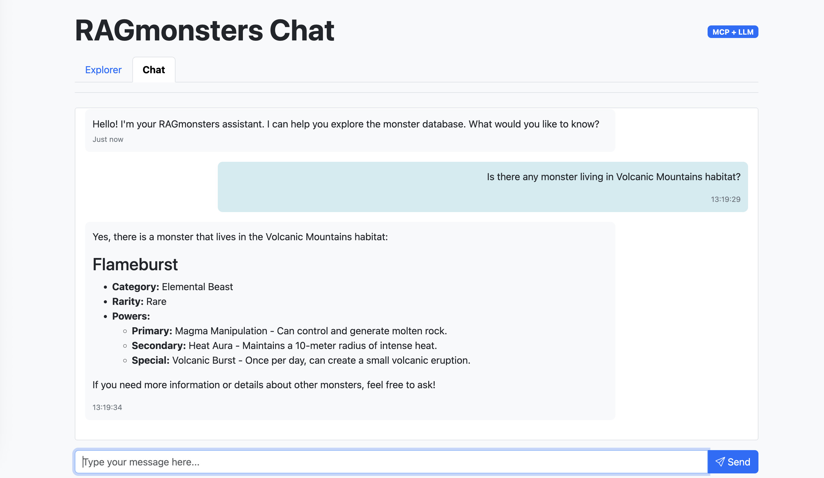 RAGmonsters Explorer スクリーンショット