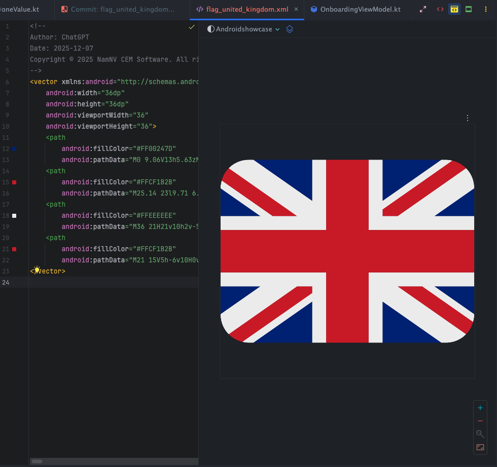 Flag conversion preview
