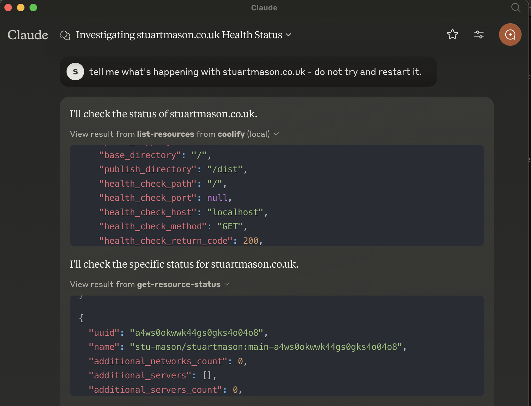 Servidor MCP de Coolify