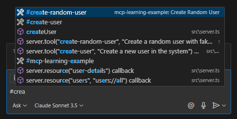 Viewing the implemented tools