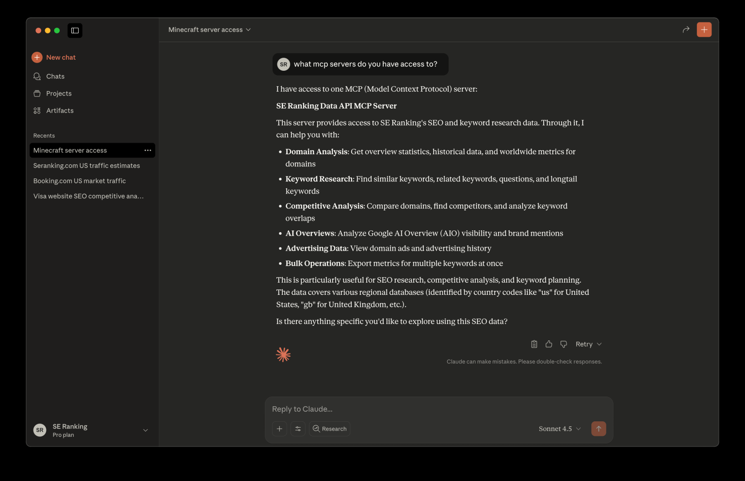 Claude Desktop: List MCP Servers