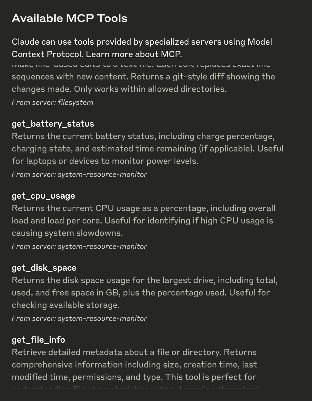 Available Integration