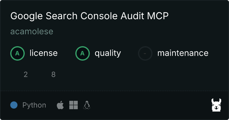 Glama MCP server badge