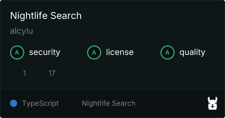 nightlife-mcp MCP server