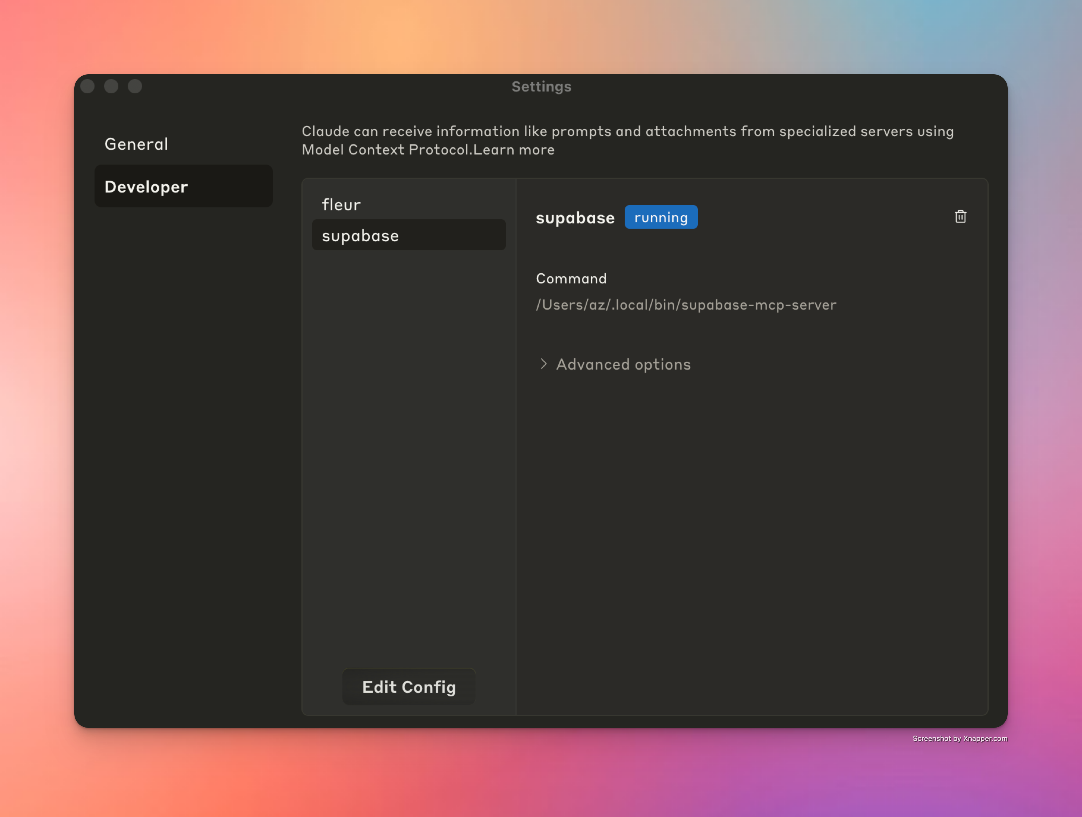 Cómo luce una configuración exitosa de Windsurf