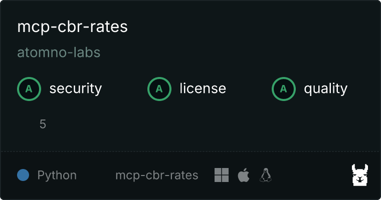 mcp-cbr-rates MCP server