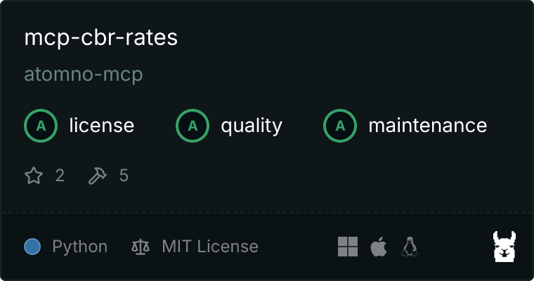 mcp-cbr-rates MCP server