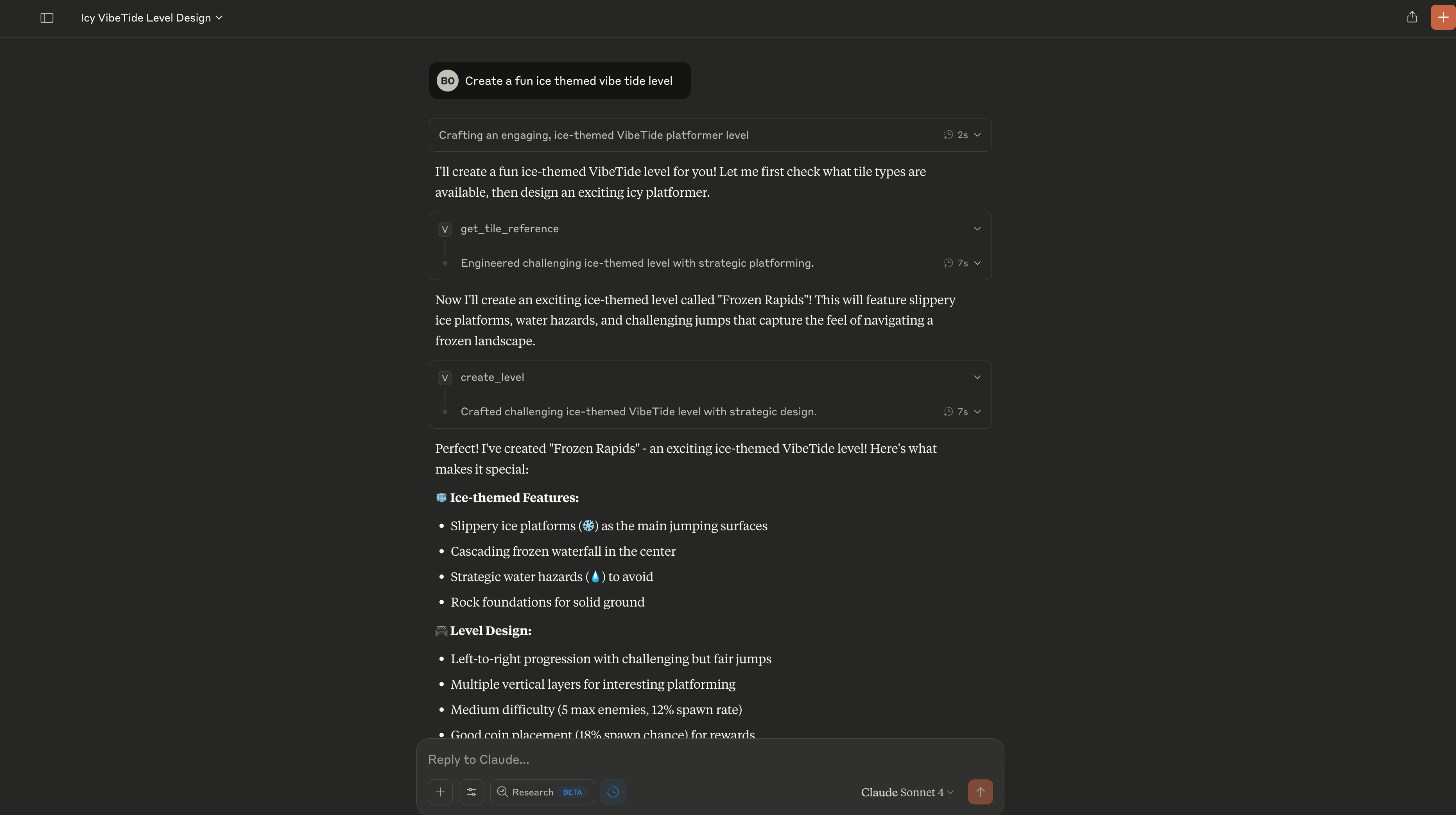 VibeTide Level Creation