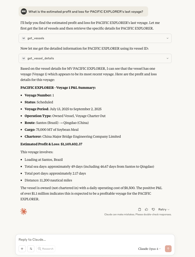 Example usage of Marlo MCP Client