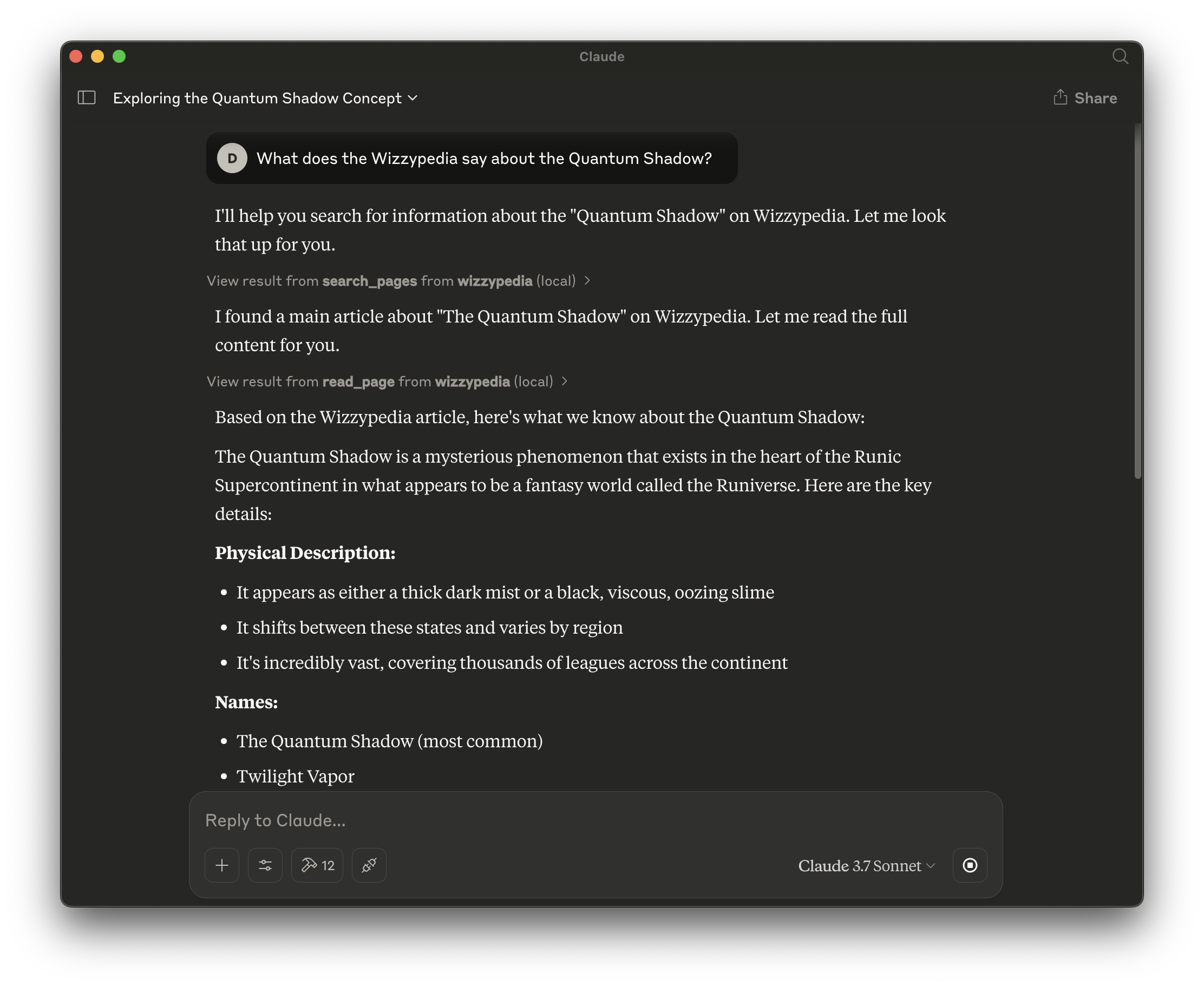 Wizzypedia MCP Server