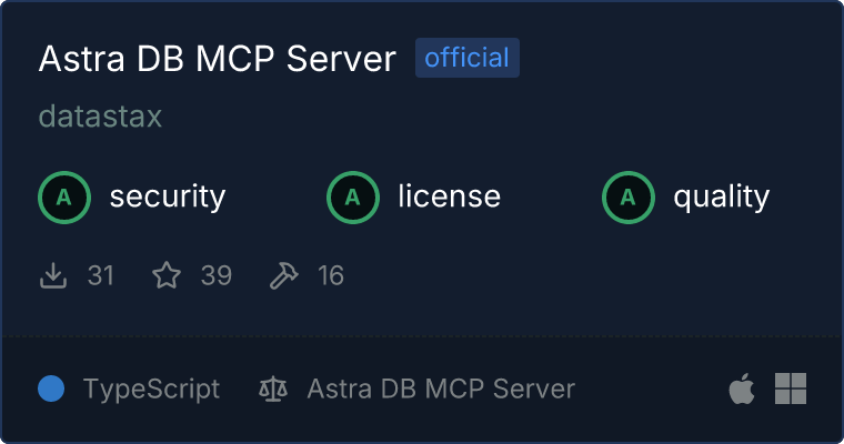 Astra DB MCP Server on Glama.ai