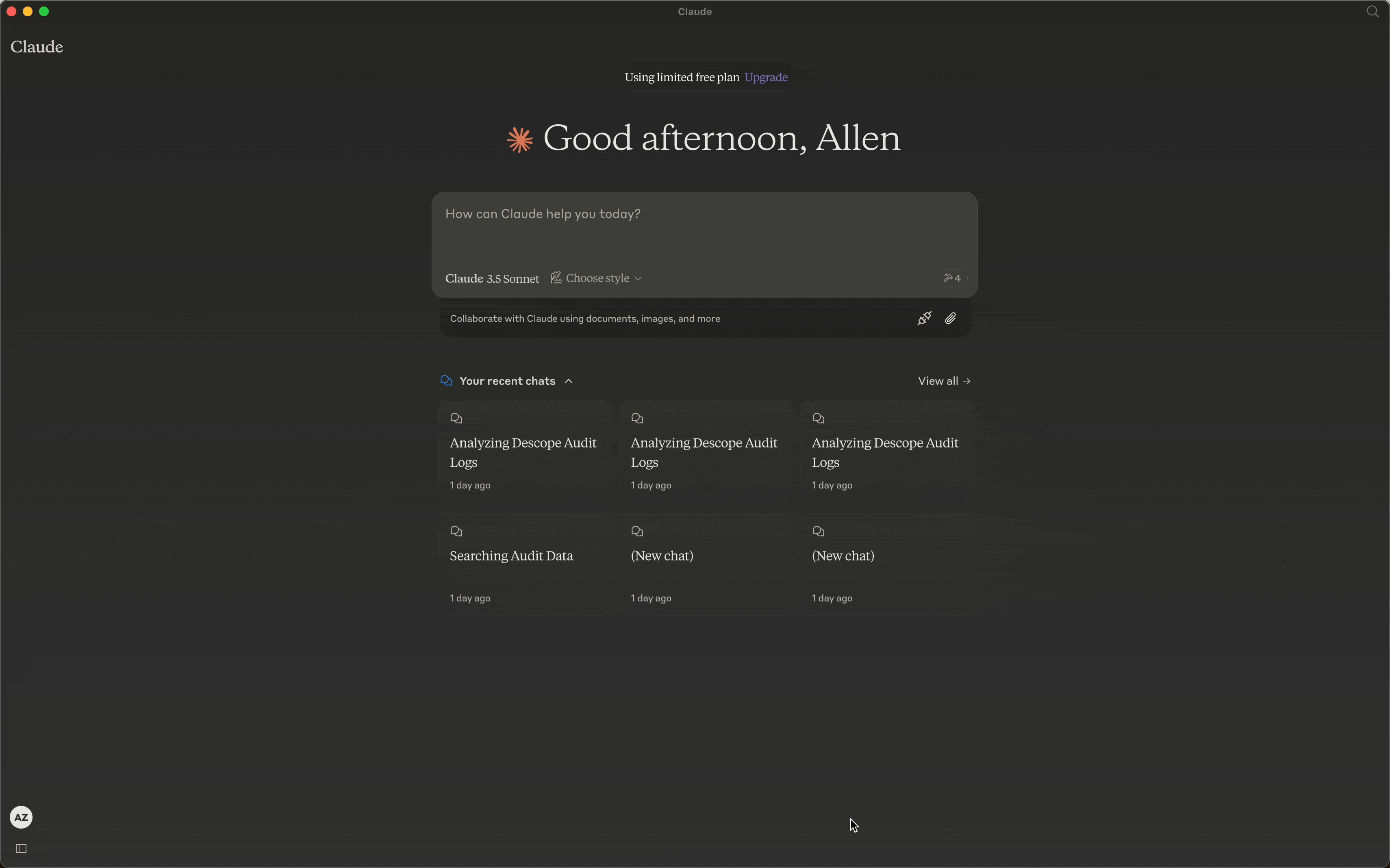 Claude Desktop with Descope MCP Server x5