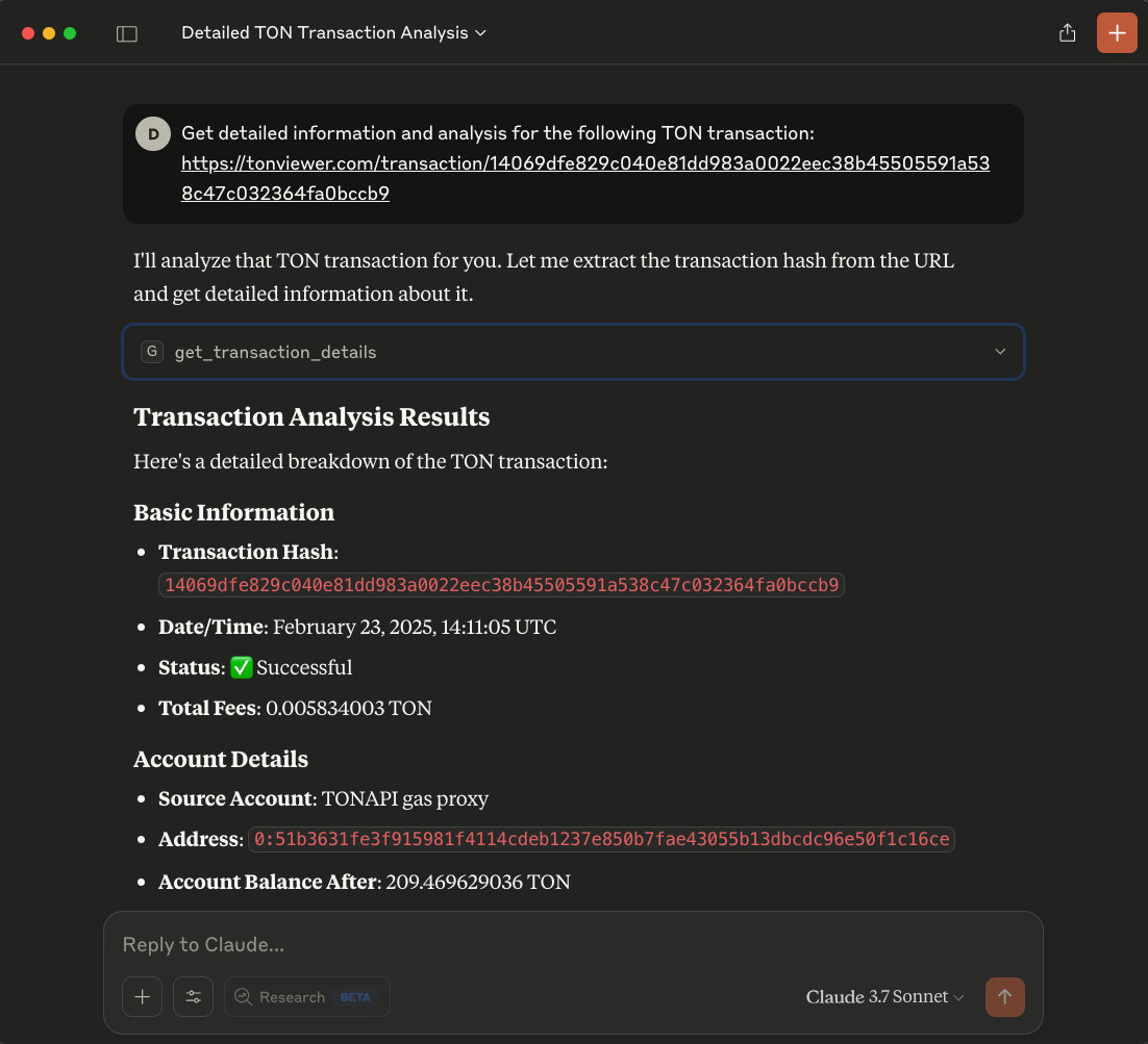 Get Transaction Details Example