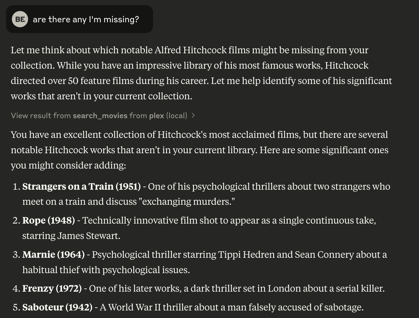 Encuentra películas que faltan