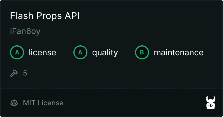 Flash Props API MCP server