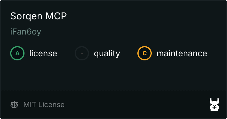 Sorqen API MCP server