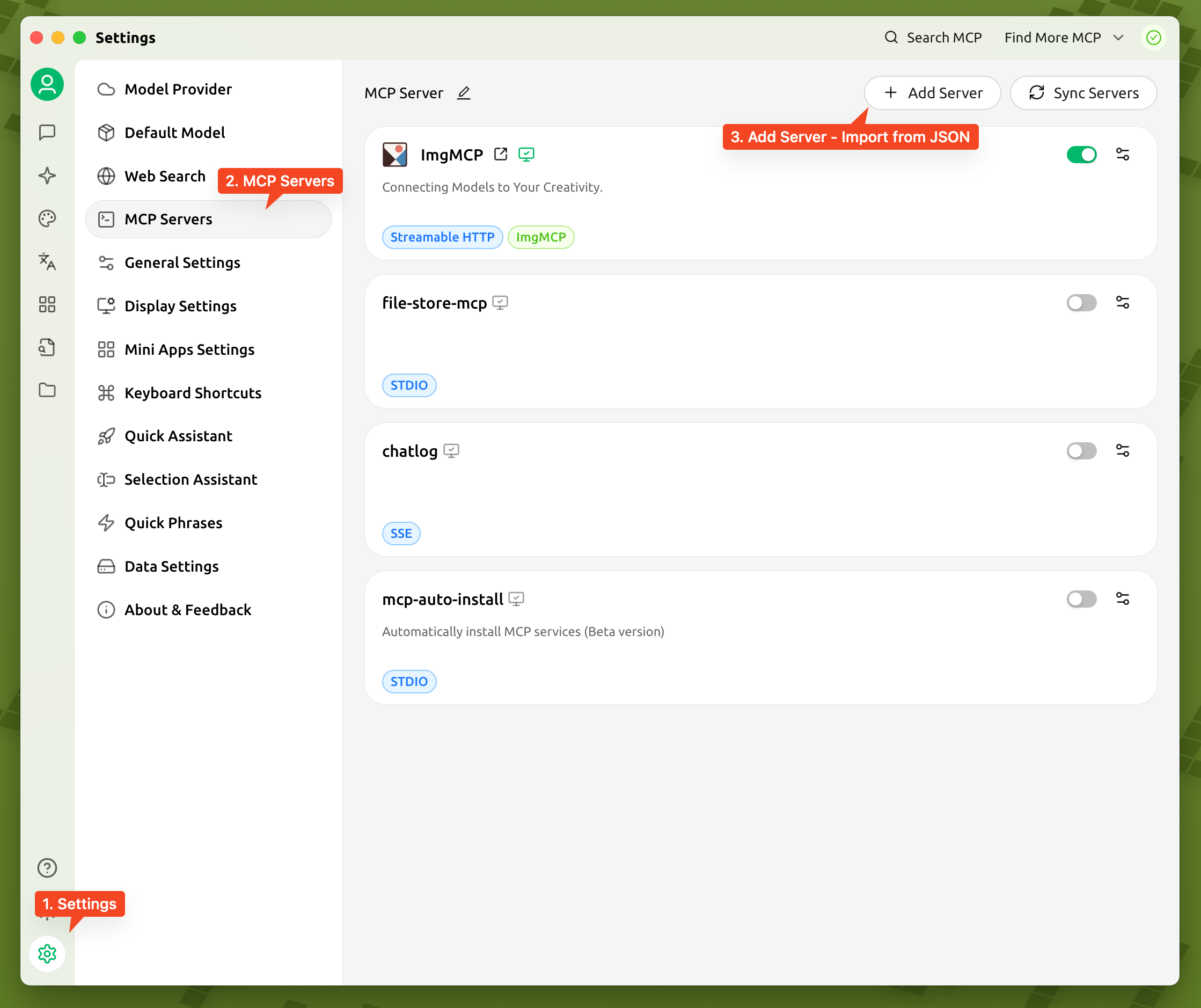 Cherry Studio JSON Import