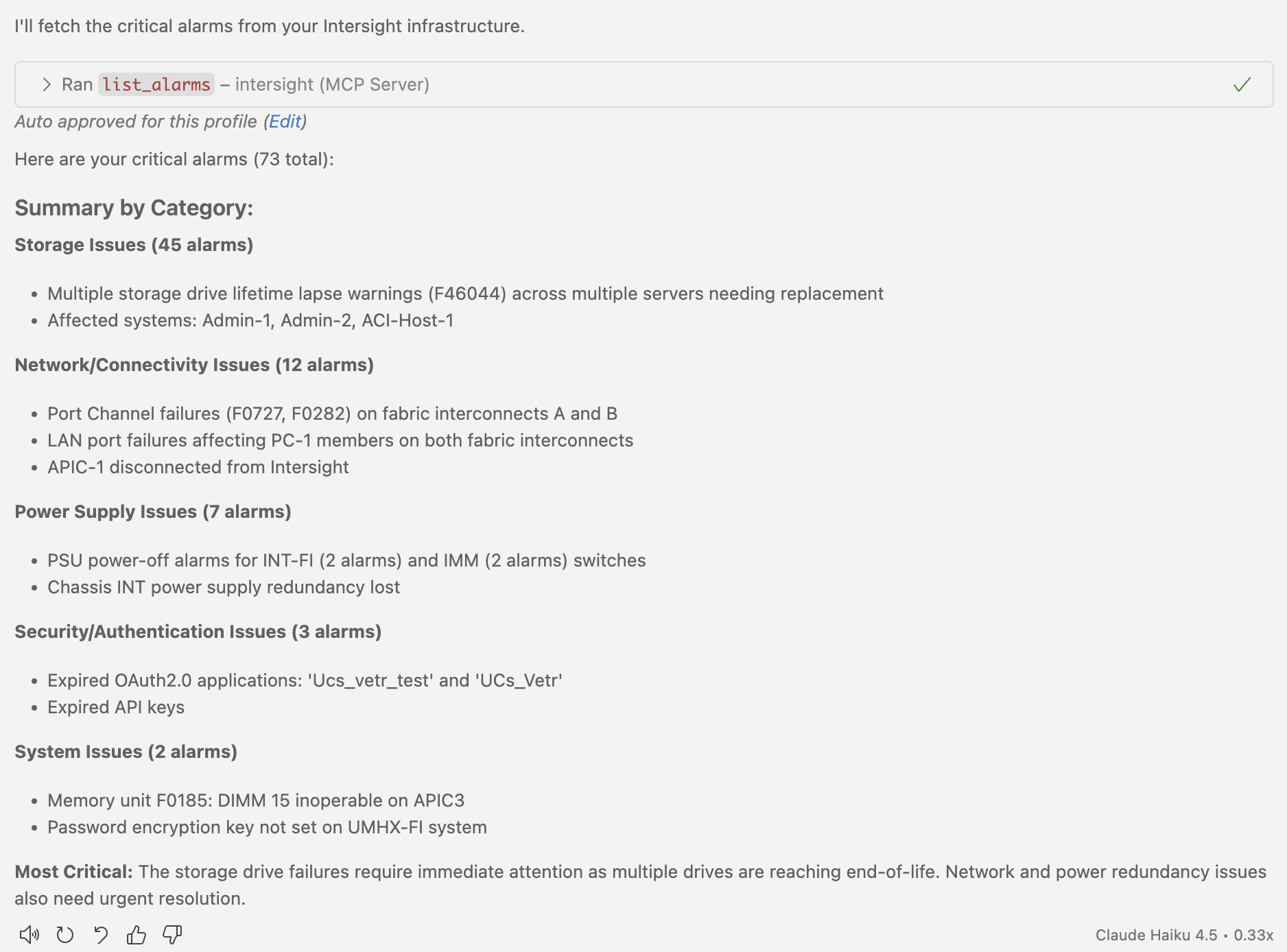 Intersight Dashboard