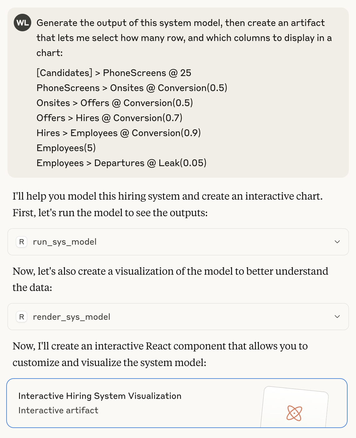 Example of prompt for using systems-mcp