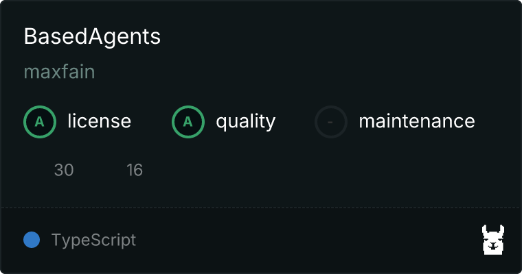 BasedAgents MCP server