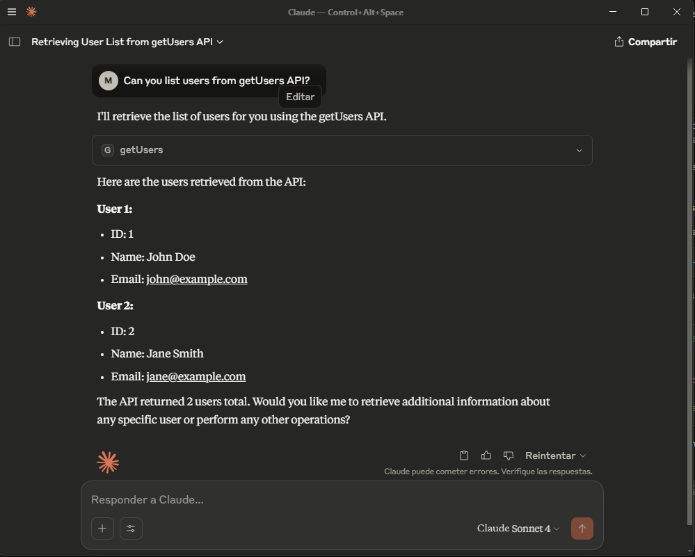 Ask to Claude LLM in MCP client