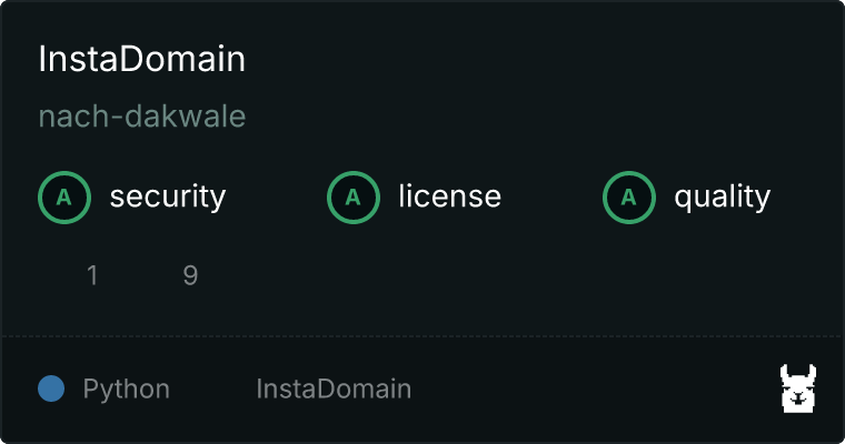 nach-dakwale/instadomain-mcp MCP server