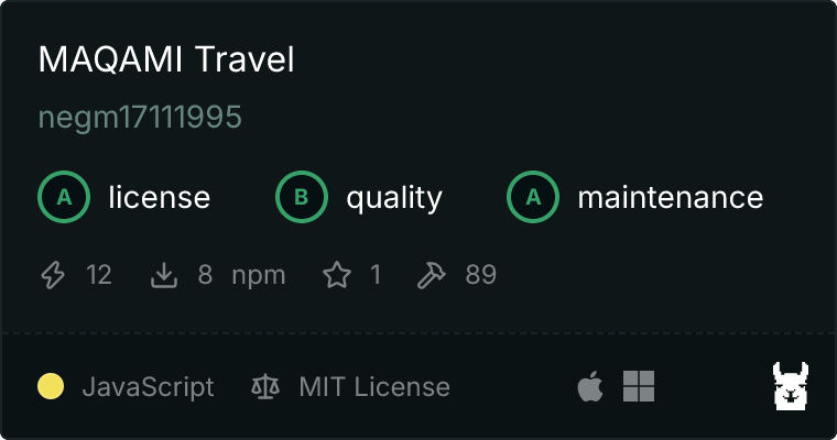 MAQAMI Travel MCP server on Glama