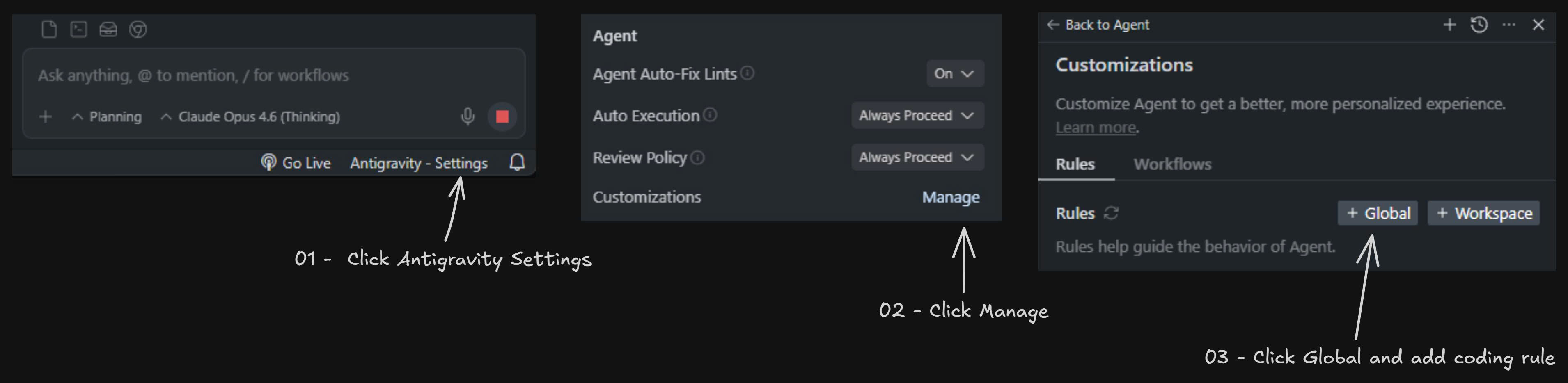 Tutorial - Adding Rules in Antigravity