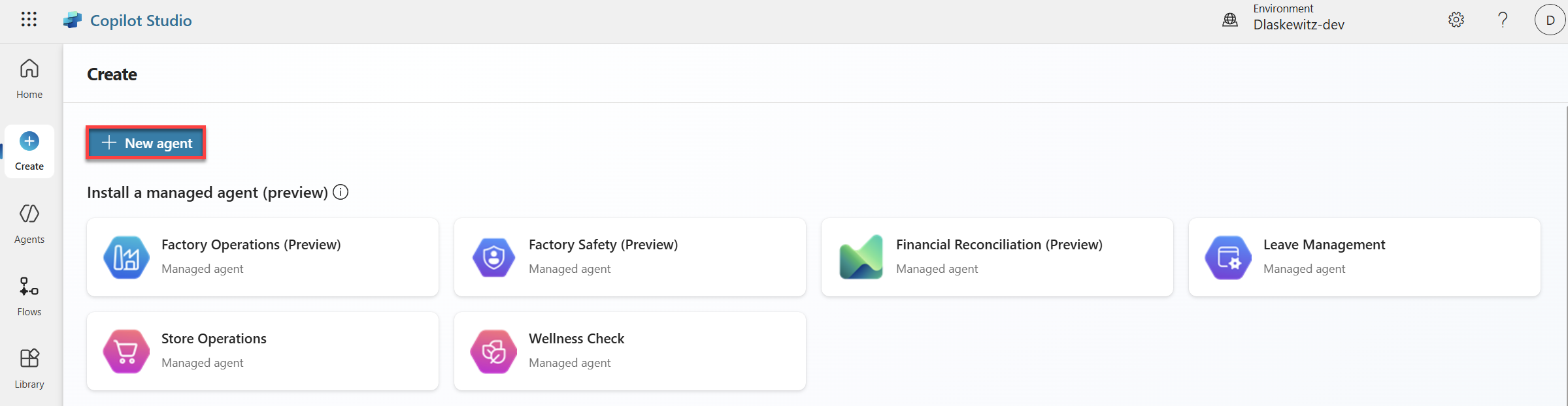 새로운 에이전트
