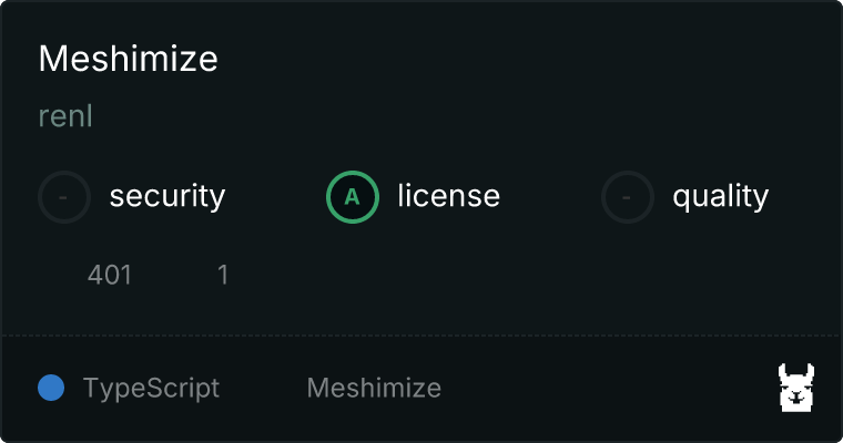 Meshimize MCP server