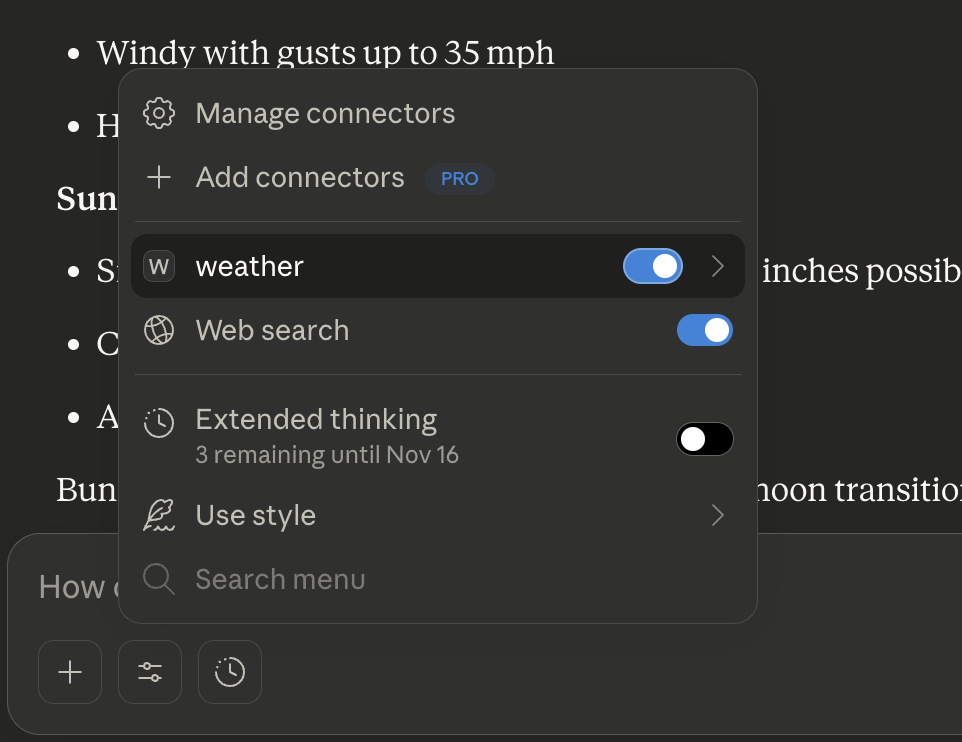 Connector Toggle UI