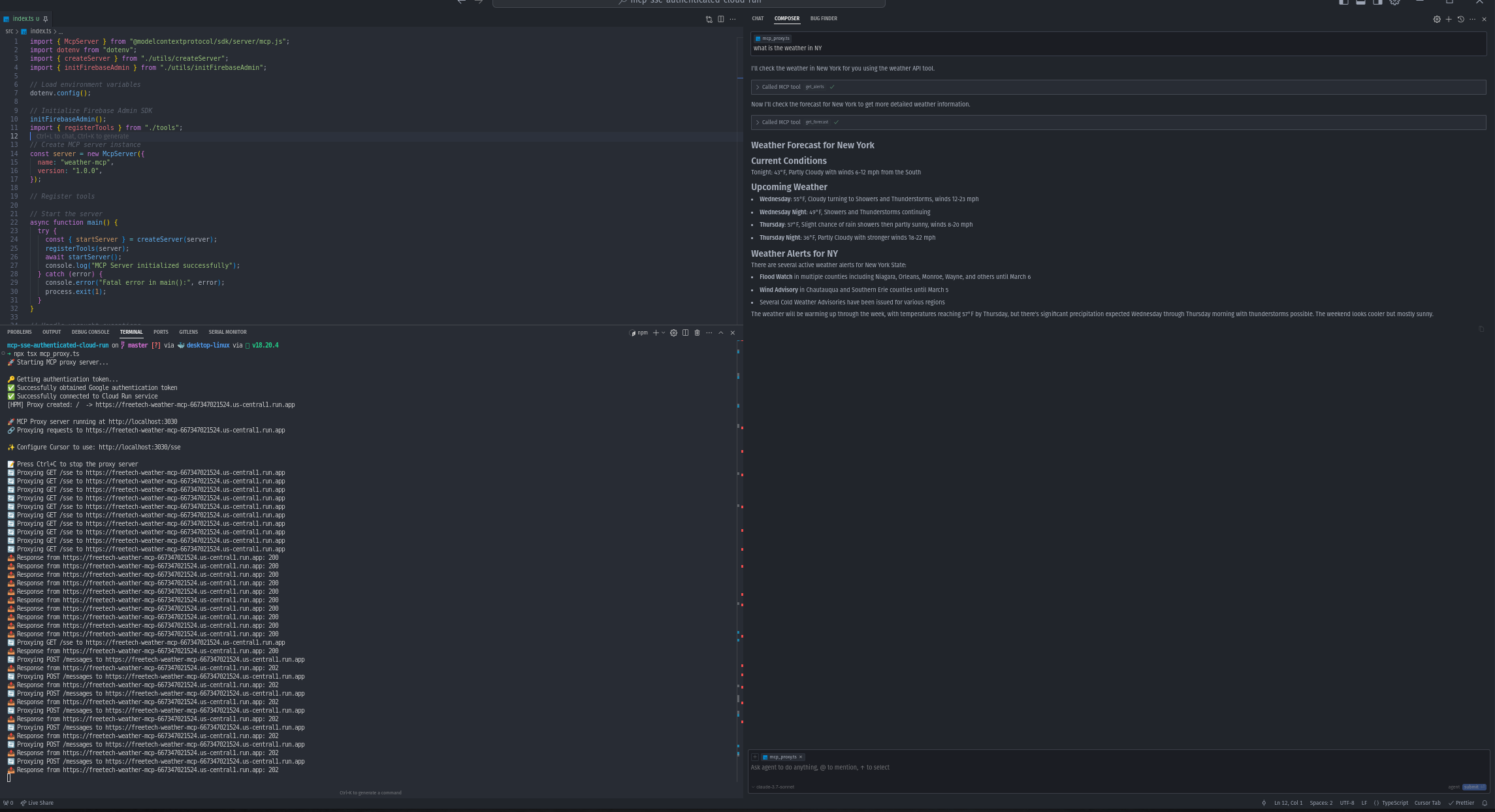 运行代理询问问题